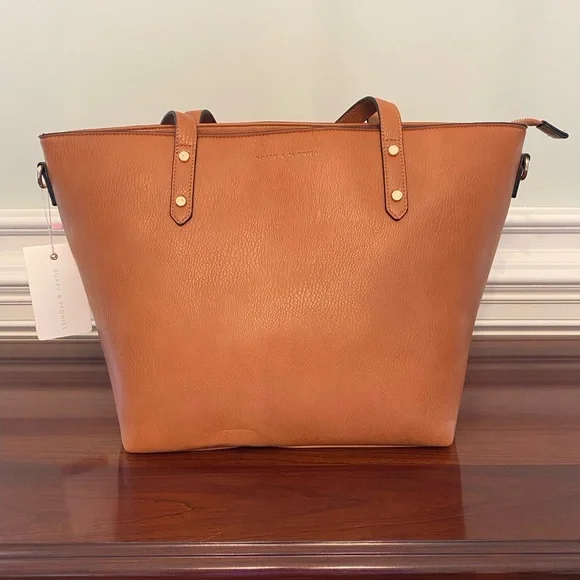 Poppy & Peonies GO-GETTER TOTE COGNAC - Picture 2 of 9